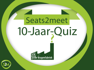 Logo van de Seats2meet 10-Jaar-Quiz, met quizvragen over Seats2meet.